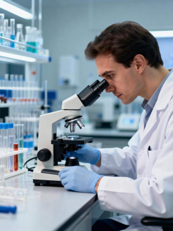 实验室显微镜研究图片