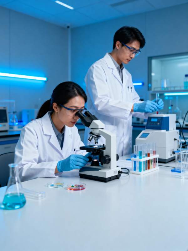 实验室科研人员工作图片