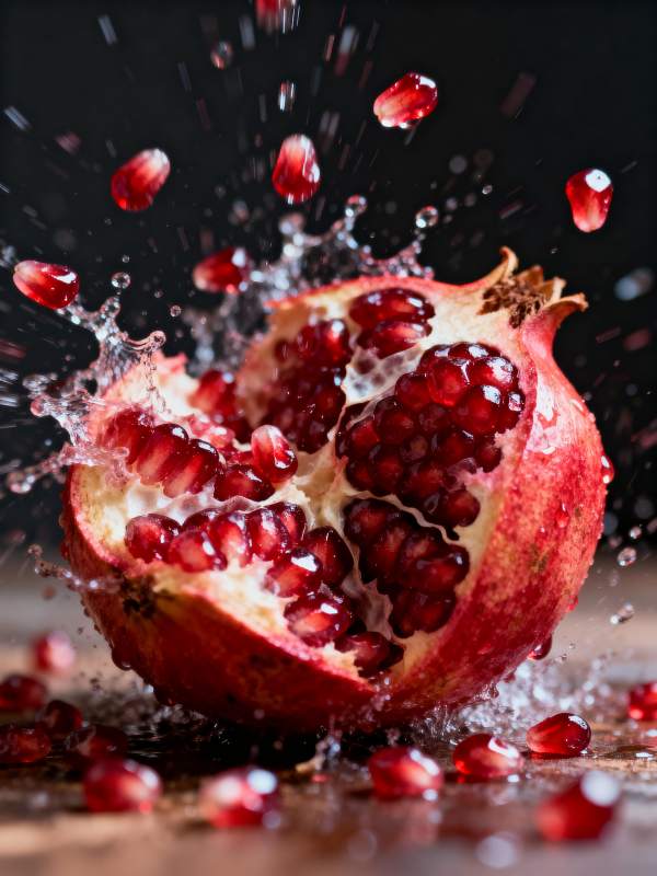 石榴爆裂瞬间图片