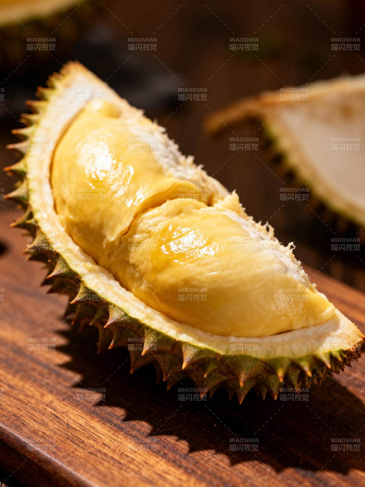 榴莲果肉特写图片