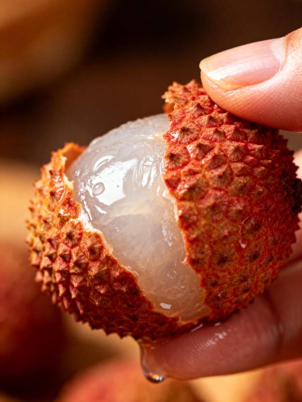 新鲜荔枝特写图片