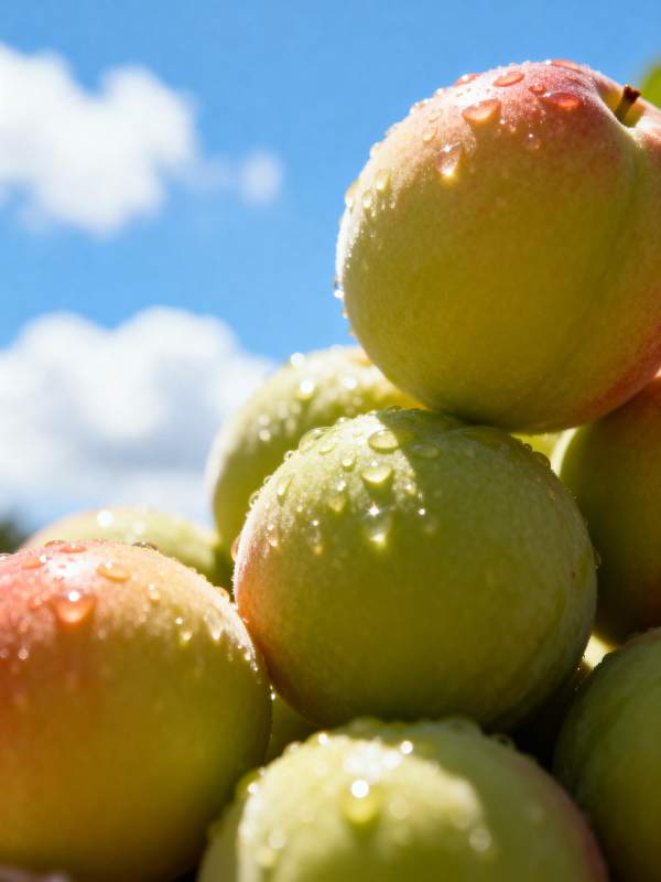 露珠苹果 清新自然图片