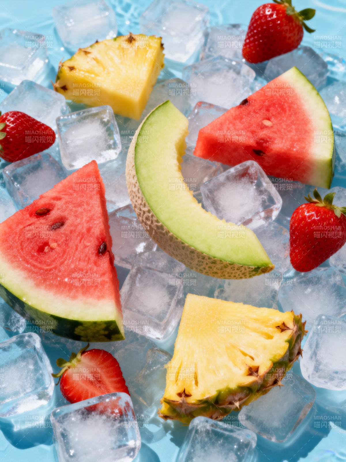 冰爽水果拼盘图片