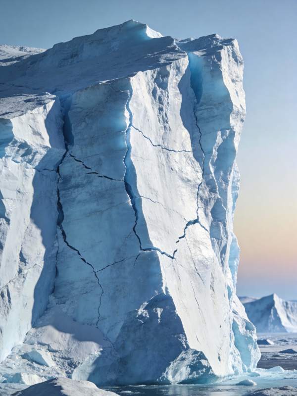 冰山裂痕图片