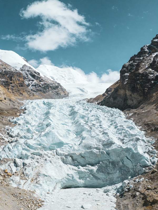 冰川峡谷风光图片