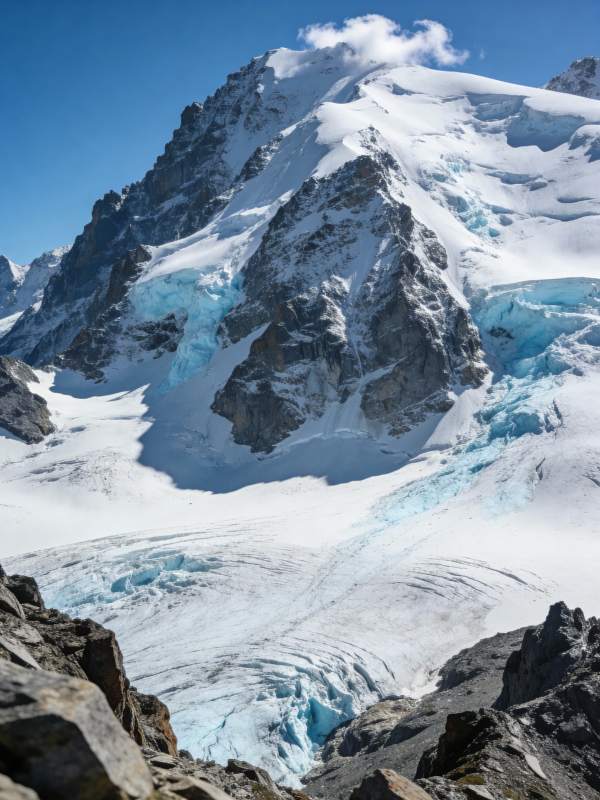 雪山冰川奇景图片