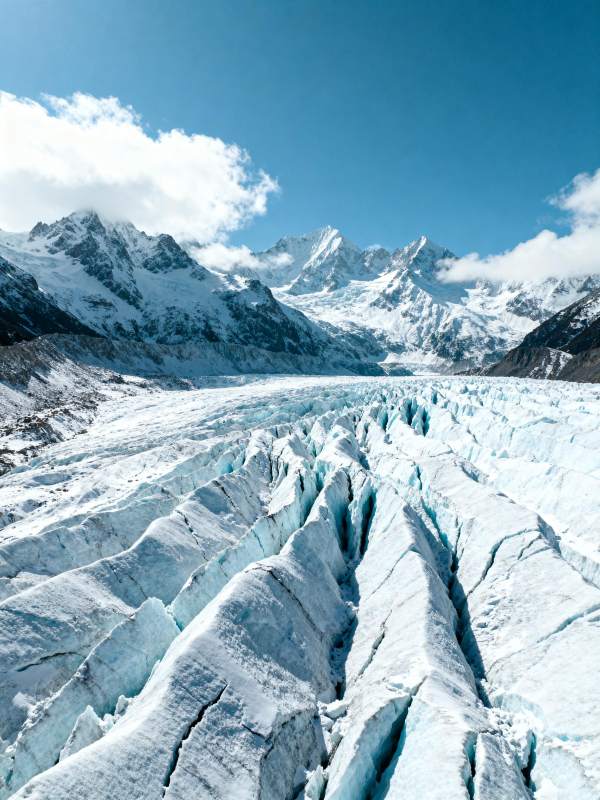 冰川裂谷奇景图片