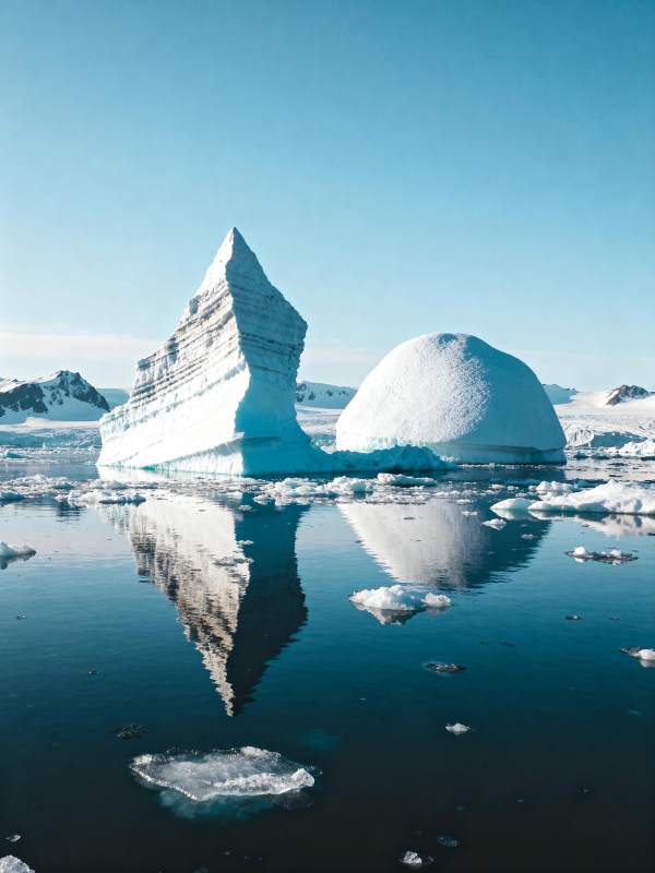 冰山倒影 静谧极地图片