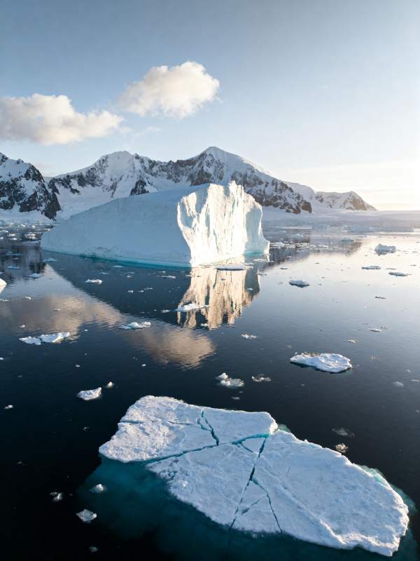 冰川倒影 静谧极地图片
