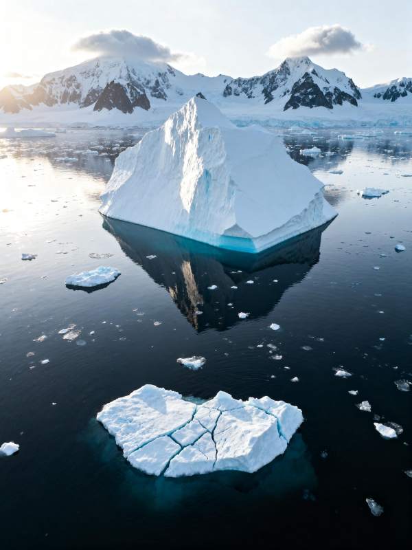 冰山倒影 静谧极地图片