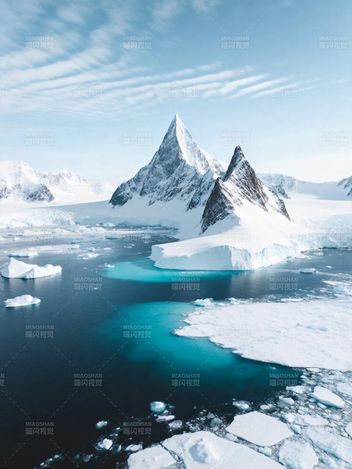 极地冰峰奇景图片