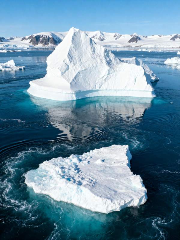 冰山倒影 极地风光图片