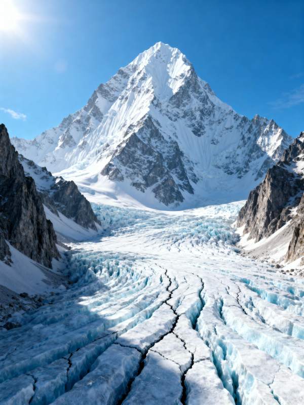 雪山冰川奇景图片