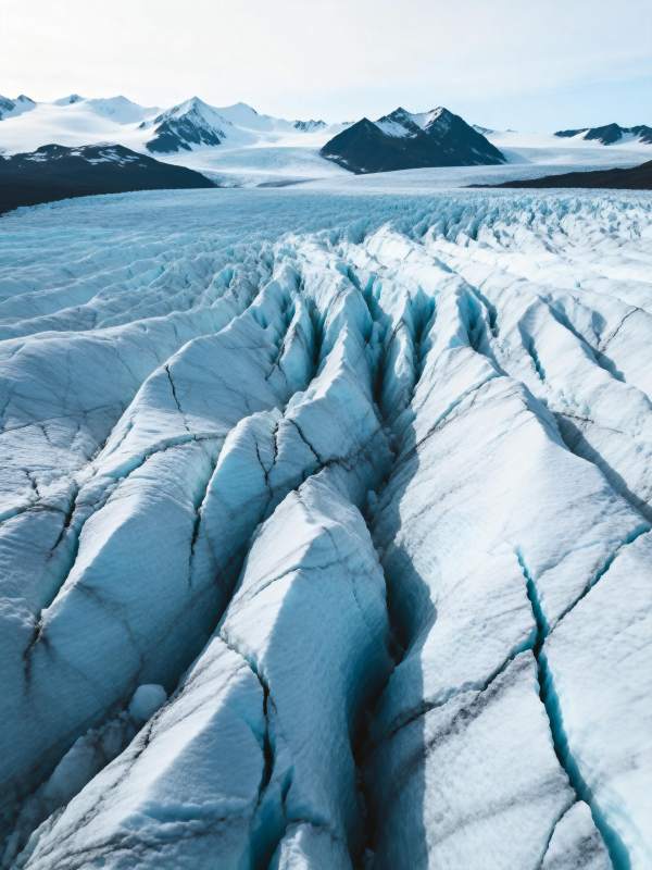 冰川裂谷奇景图片