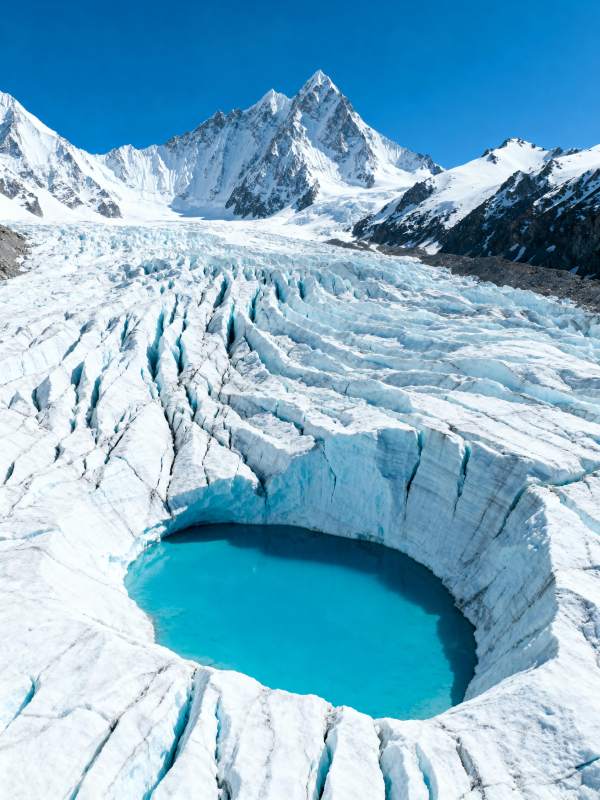冰川蓝湖奇景图片