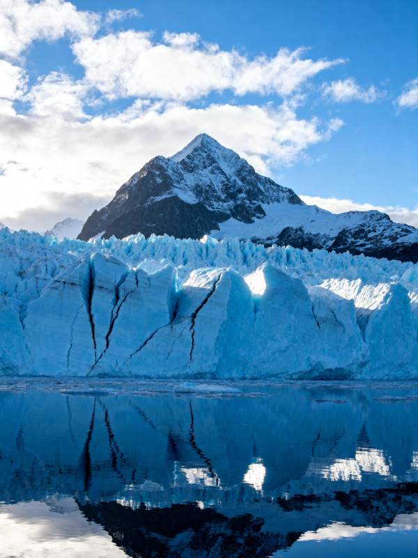 冰川倒影 雪山如画图片
