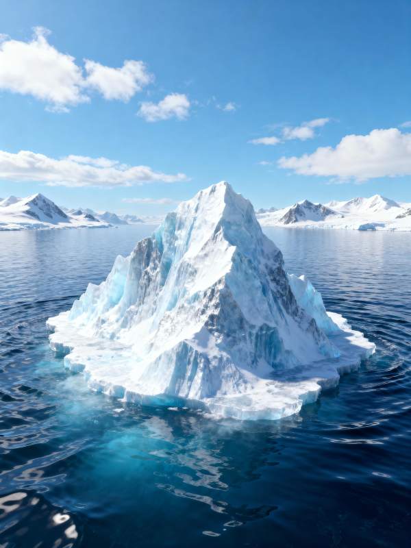 冰山浮海图片
