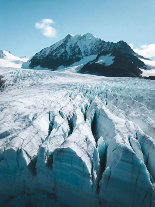 冰川裂谷奇景图片