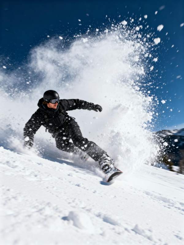 雪地疾驰 激情飞扬图片