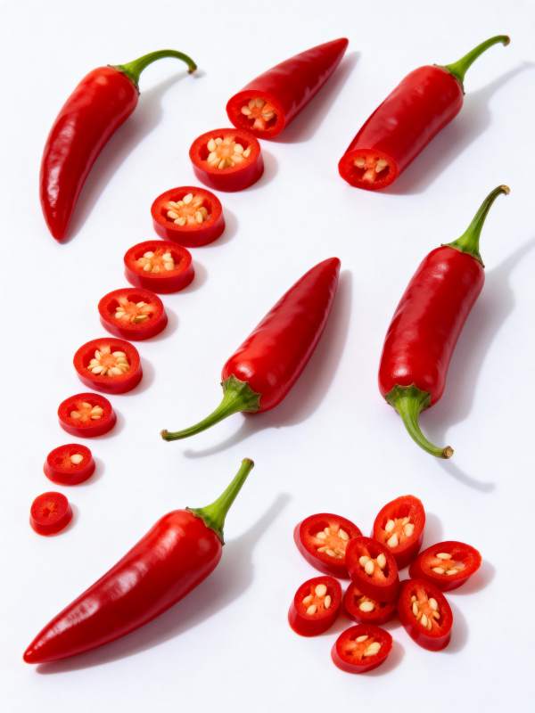 红辣椒切片展示图片