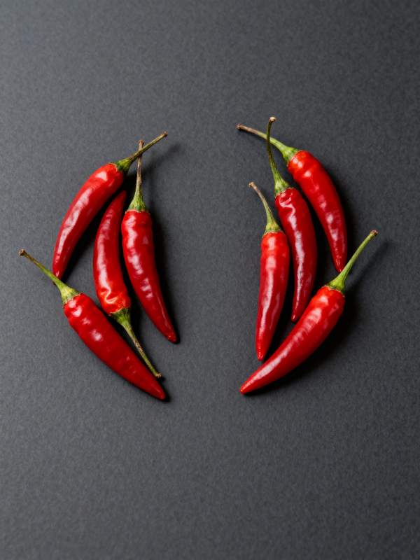 红辣椒对称排列图片