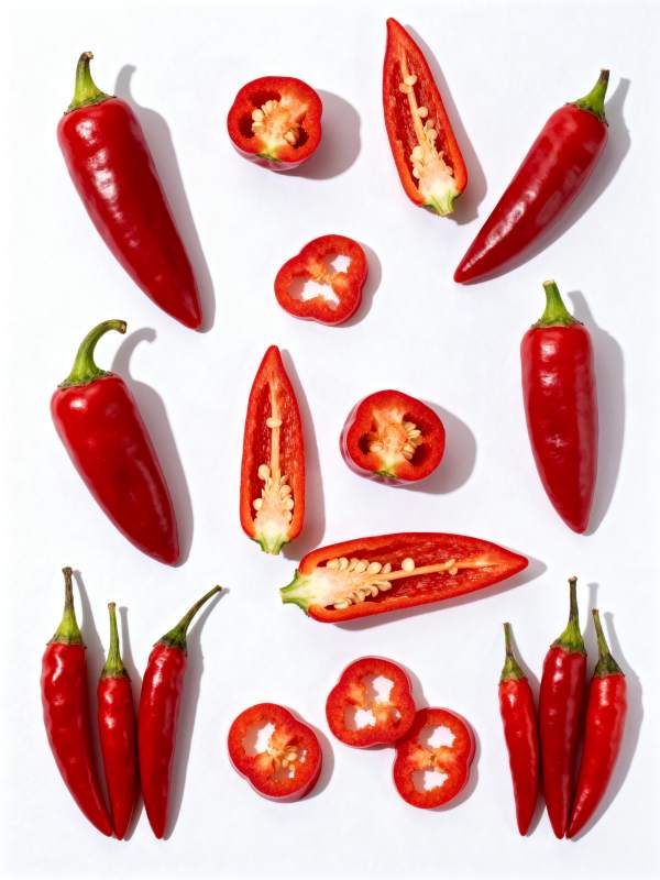 红辣椒的艺术排列图片
