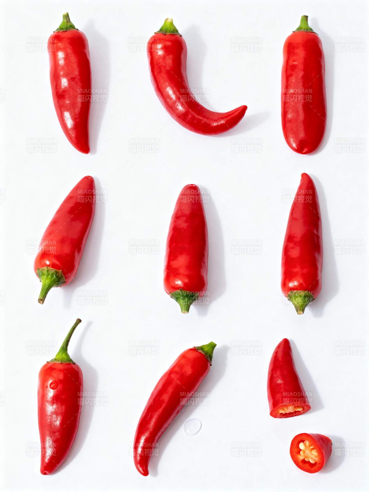 红辣椒排列图图片