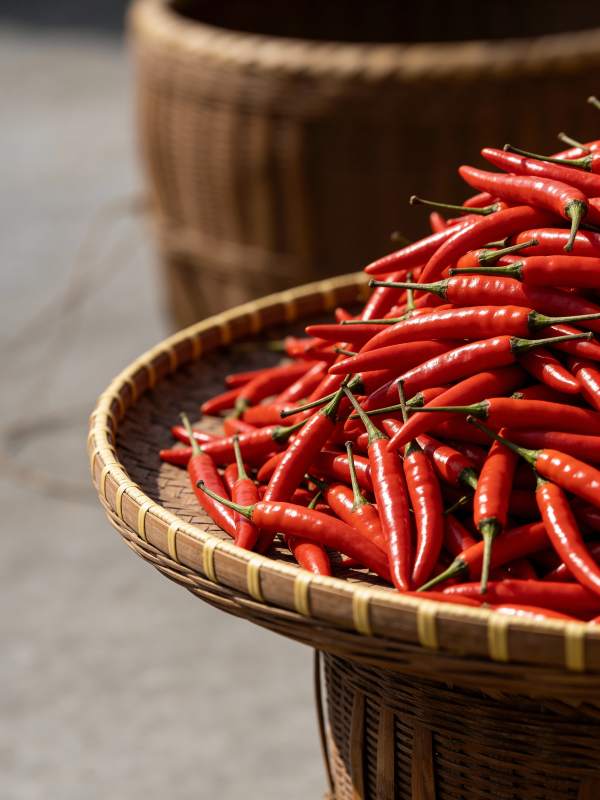 红椒满篮图片