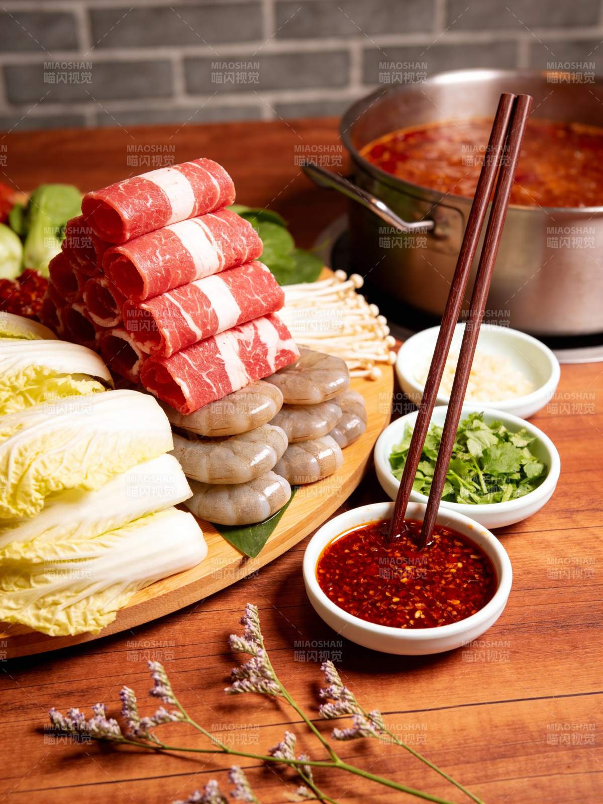 火锅食材拼盘图片