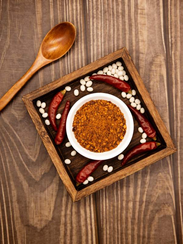 香辣调料拼盘图片