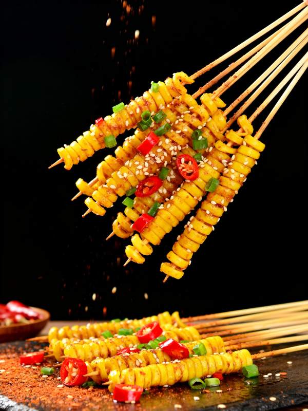 香辣玉米串图片