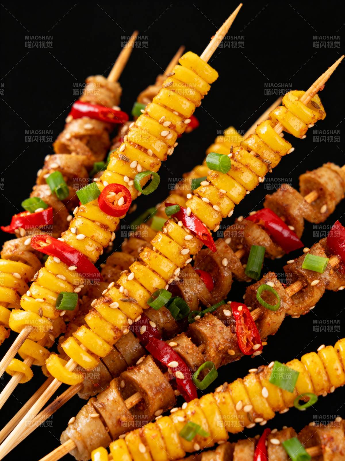 烤玉米肠串图片