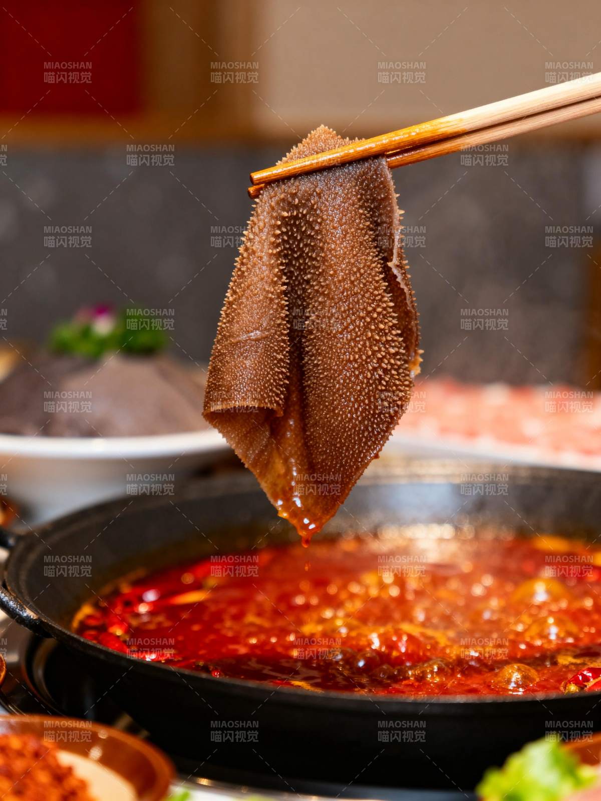 麻辣烫中的毛肚图片