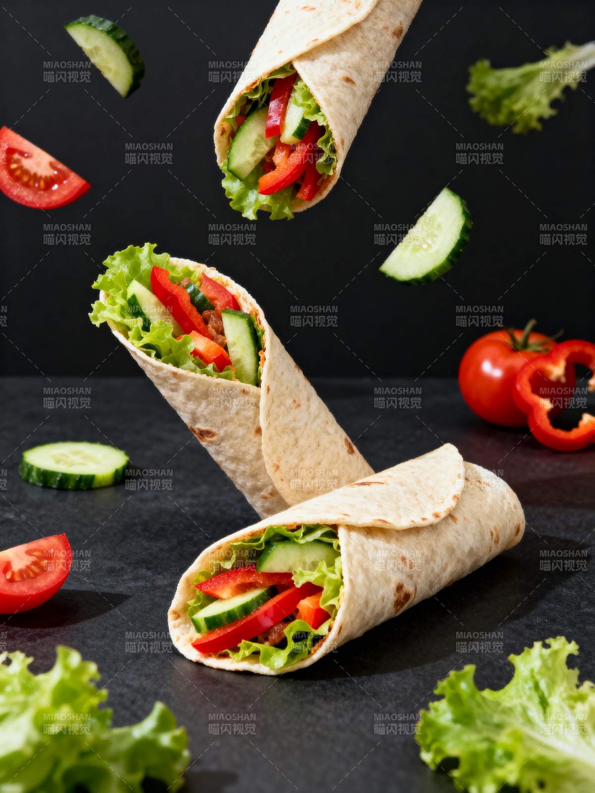 新鲜蔬菜卷图片