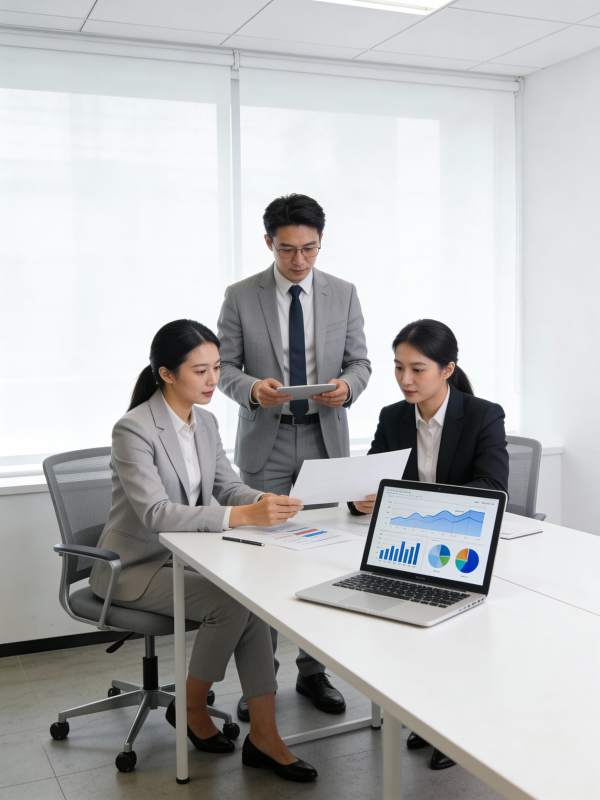 商务会议讨论分析图片