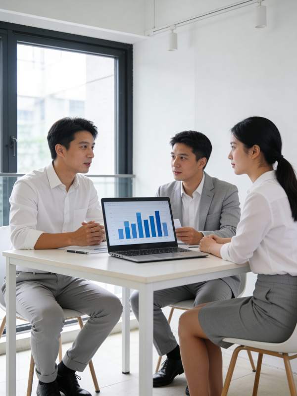 商务会议讨论数据图片