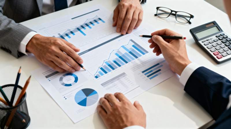 商务会议分析数据图片