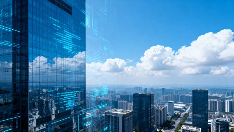 智慧城市天际线图片