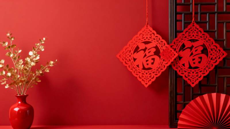 新春福字装饰图片