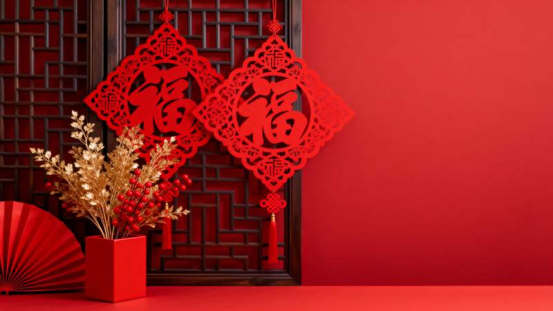 新春福字装饰图片