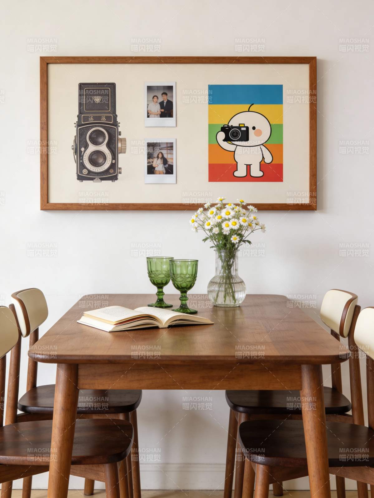温馨餐桌艺术墙图片