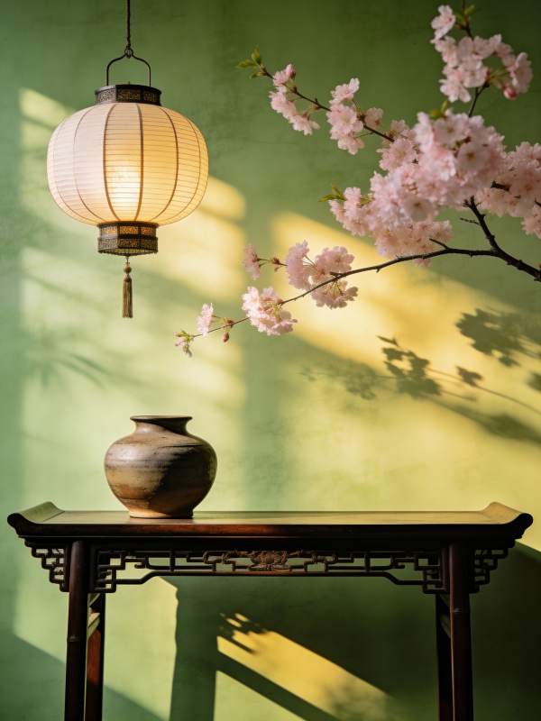 春光映花影图片