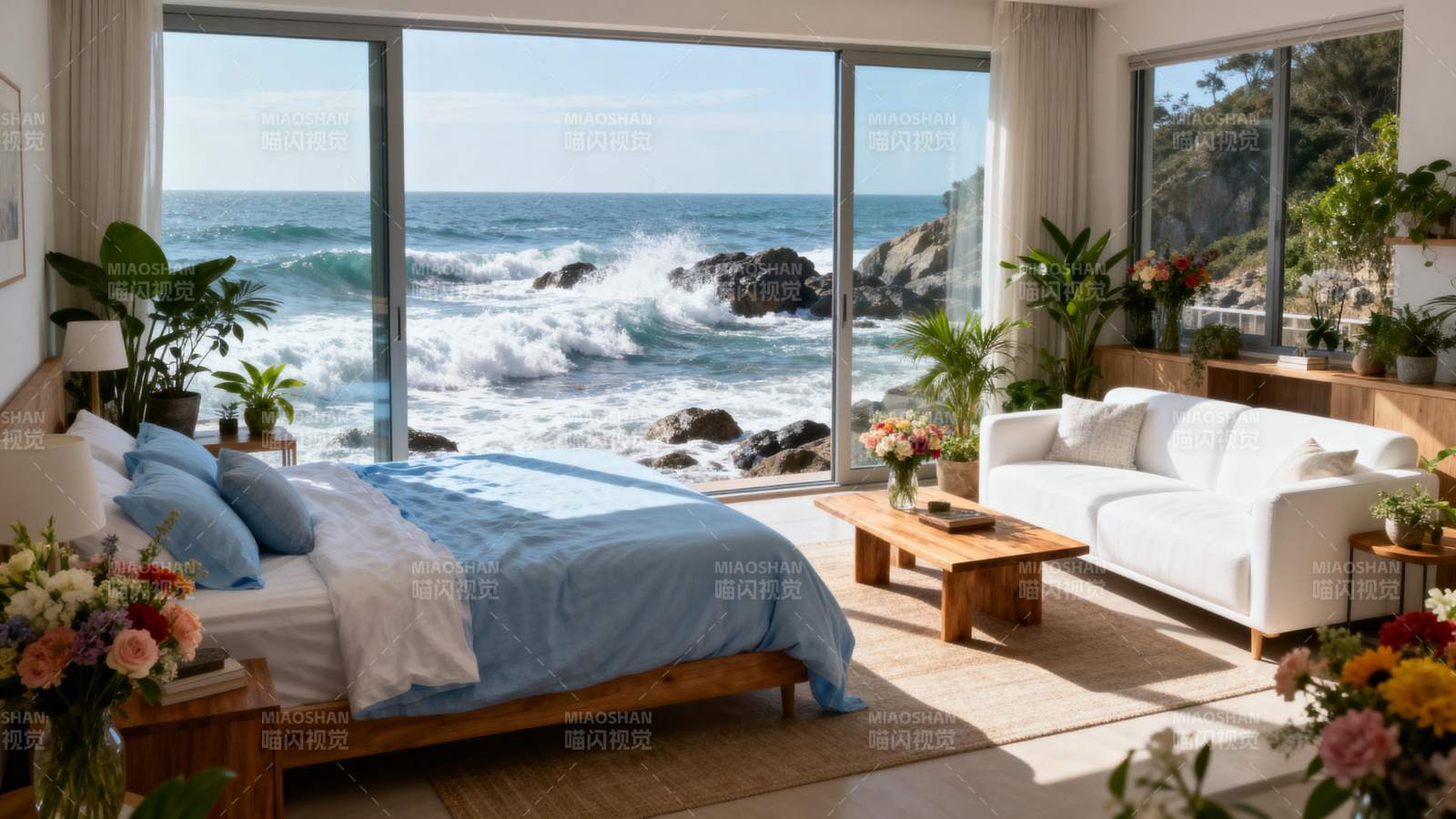 海景卧室 尽享自然之美图片