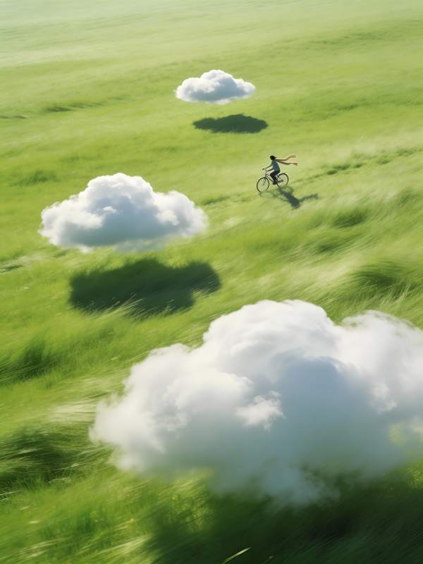 云上骑行图片