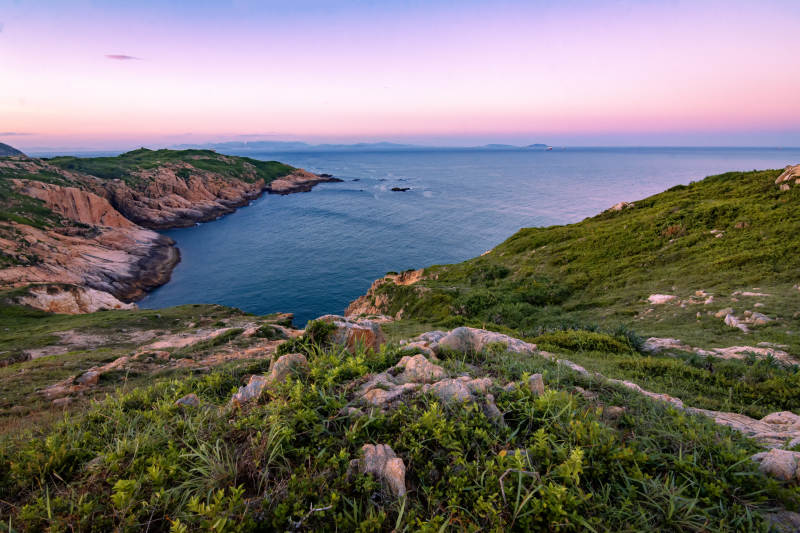 惠州三门岛的日落晚霞风光图片