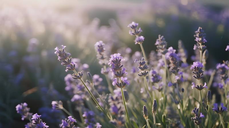 薰衣草花海图片
