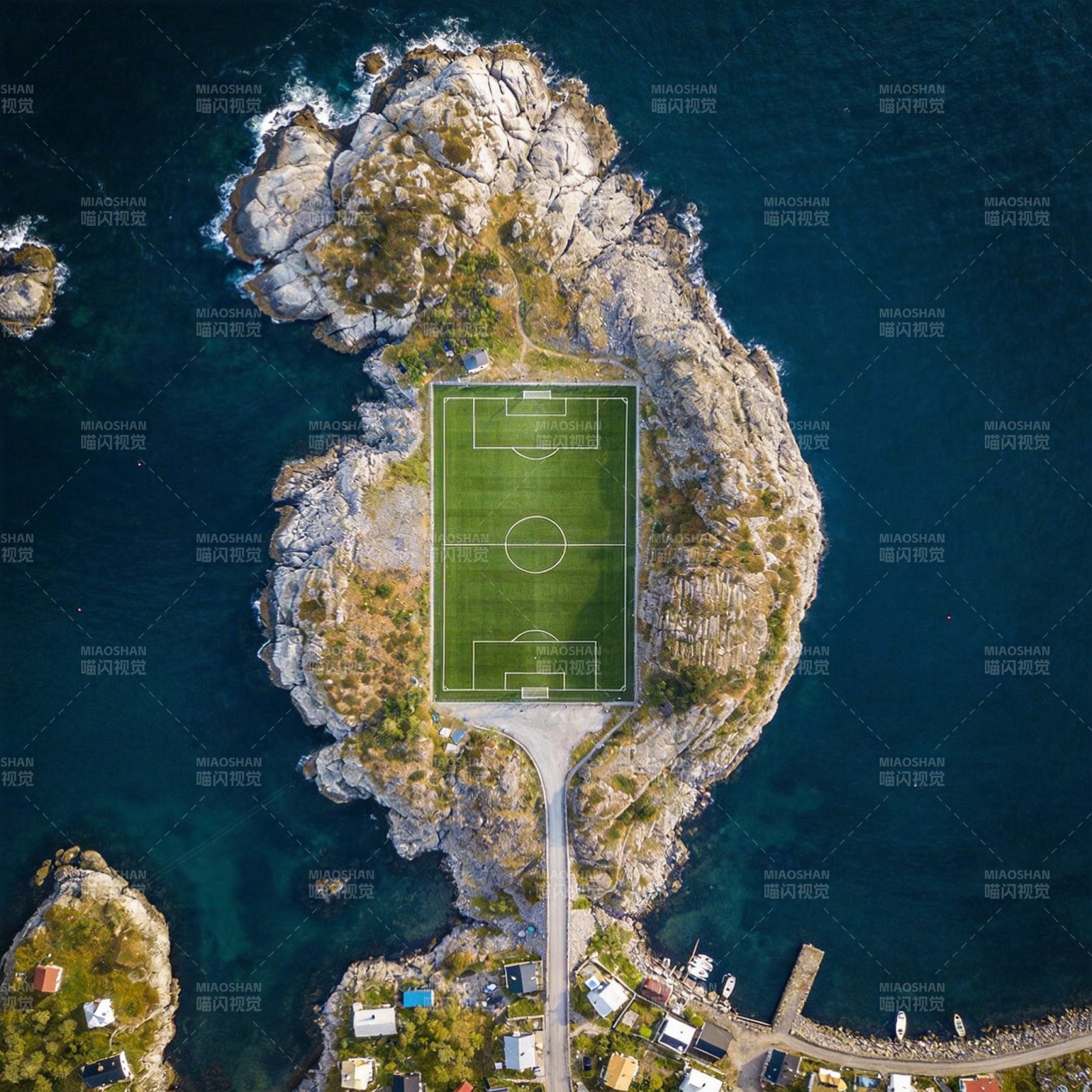 海岛足球场图片