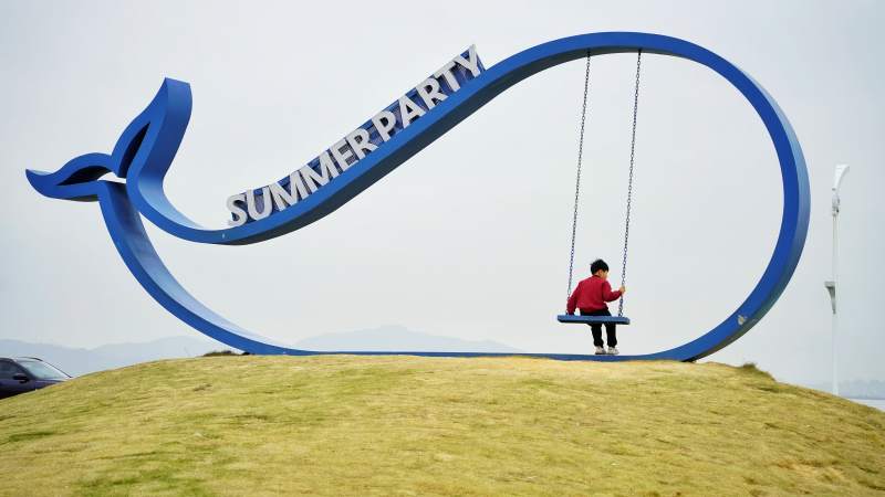 夏日派对秋千图片