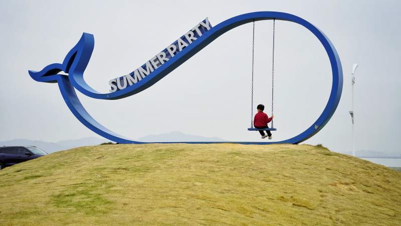 夏日派对秋千图片