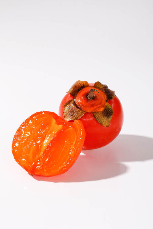 柿子切开的瞬间图片